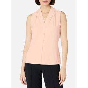 Calvin Klein Sleeveless Pink Top Women's XS Career Work Office Business Casual